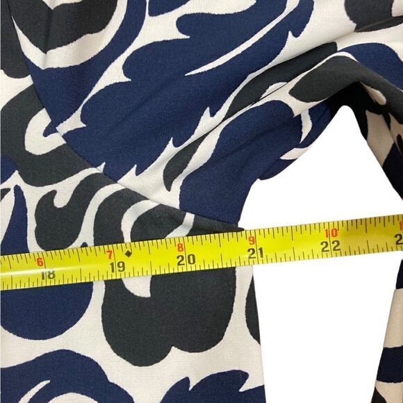 Loft Black, Navy, And White Dress With Tie Waist, Size M - Picture 6 of 7